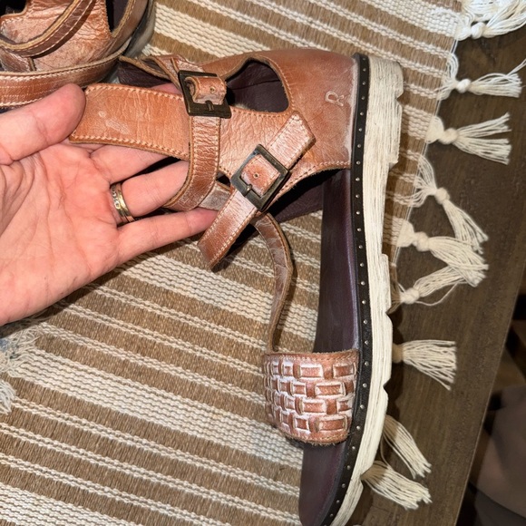 ROAN Brown Leather Gladiator Strappy Sandals with Buckle Size 8 - Picture 4 of 8